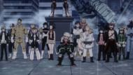 Deku's classmates assemble in My Hero Academia season 6 episode 23 (Image via Studio Bones)